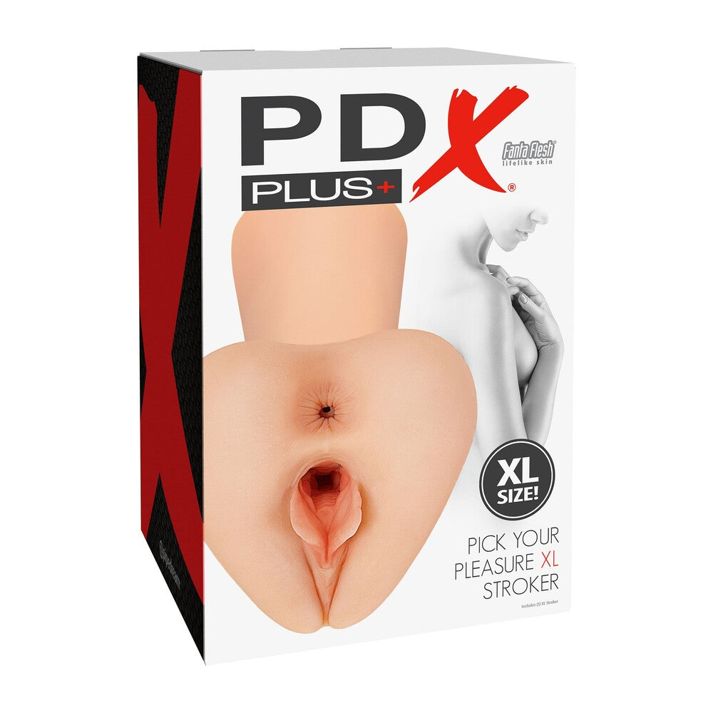 Pipedream realistic masturbator in flesh-toned material, designed for ultimate pleasure and stimulation, extra large size.