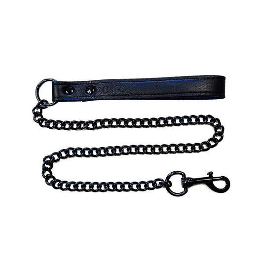 Rouge Garments plain black dog lead, suitable for everyday walks and training.