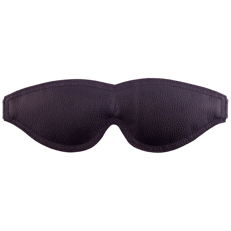 Rouge Garments large black padded blindfold for blocking out light, ideal for rest.