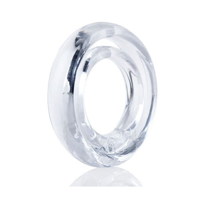 Two-tone, stretchy cock and ball ring by Screaming O, designed for enhanced pleasure.