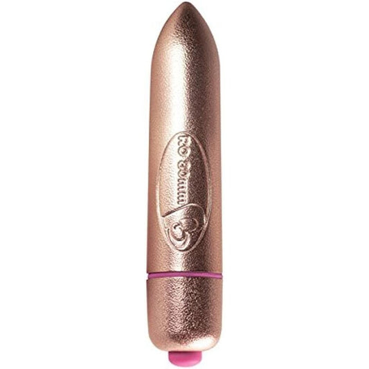 Golden bullet vibrator from Rocks Off, perfect for exciting and discreet pleasure sessions.