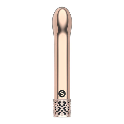 Rose gold g-spot bullet vibrator from shots toys, rechargeable and perfect for intimate stimulation.