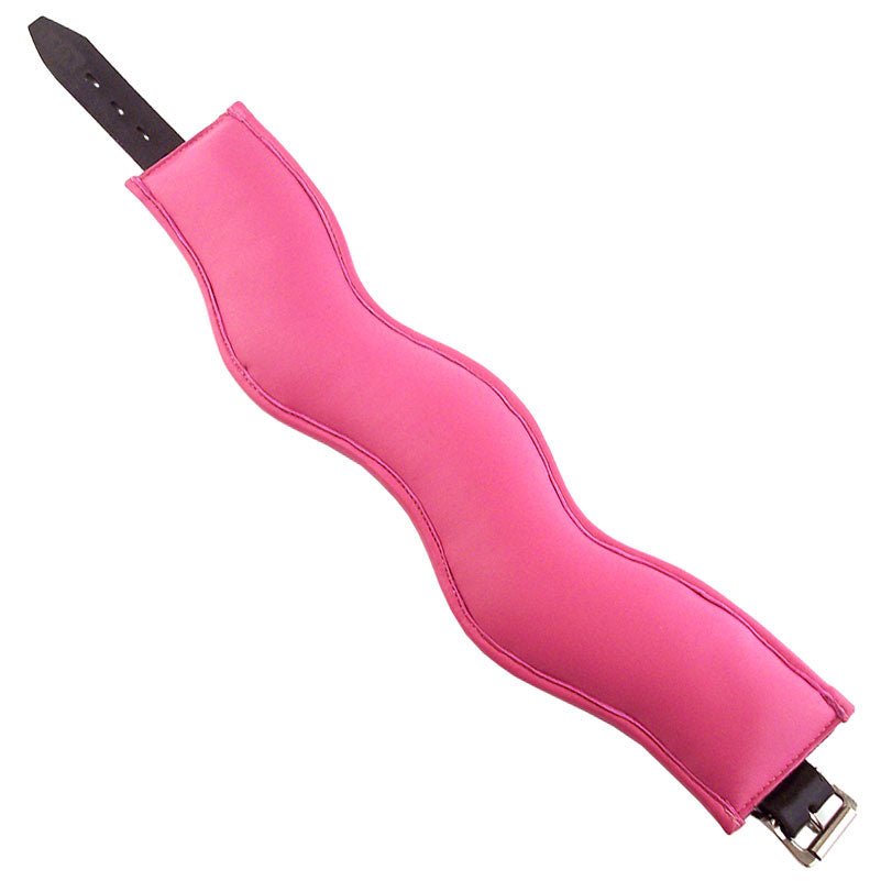 Rouge Garments black and pink padded posture collar, offering support and a unique style statement.