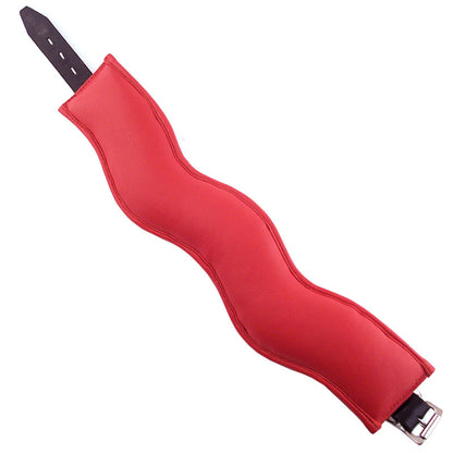 rouge garments black and red padded posture collar, designed for neck support and style