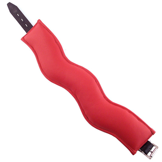 rouge garments black and red padded posture collar, designed for neck support and style