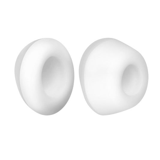 Close-up of replacement tips for a Satisfyer Pro 2, made of soft, skin-safe material.