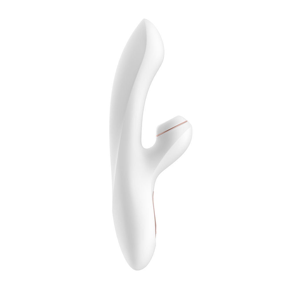 Satisfyer Pro GSpot Rabbit vibrator with bunny ears, pleasure waves and sleek design.
