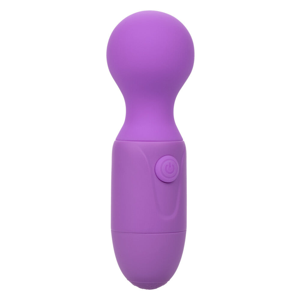 California Exotic first time rechargeable mini massager, purple silicone with a smooth finish.