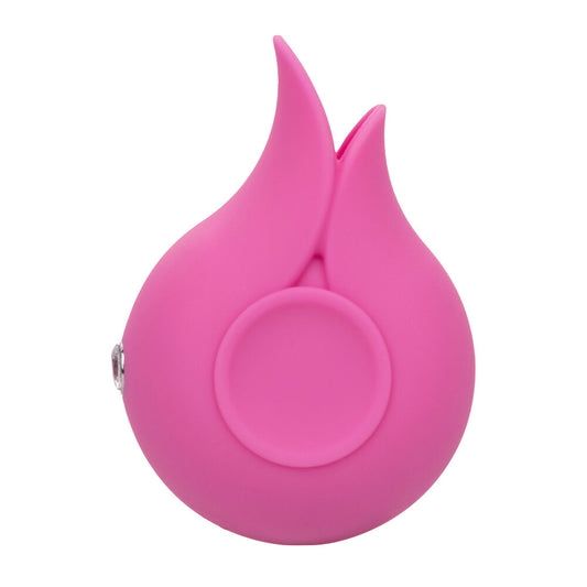 California Exotic LuvMor Kisses clitoral stimulator, purple silicone with subtle shimmering finish