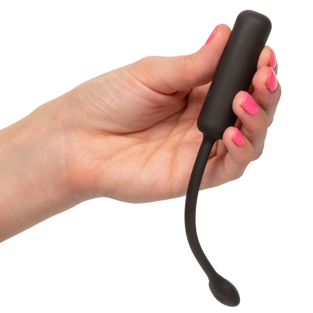 California Exotic petite bullet vibrator with rechargeable wristband remote, in a discreet design.