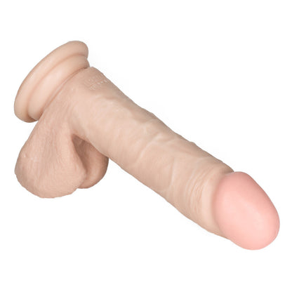 Ivory coloured, six-inch emperor realistic dildo by california exotic for intimate pleasure.