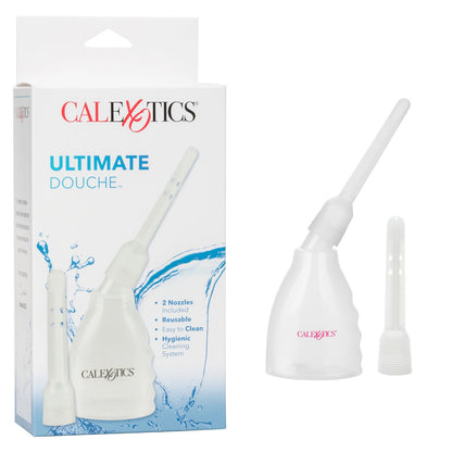 California Exotic ultimate douche in white, a personal hygiene product for cleansing.