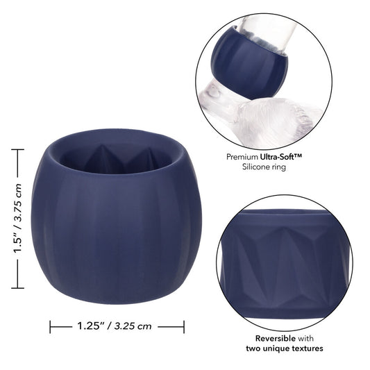 Viceroy reverse stamina cock ring, silicone love ring in a sleek finish, for enhanced pleasure.