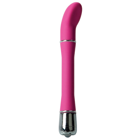 California Exotic Lulu: dinky scoop vibrator in a satin finish, ideal for discreet fun.