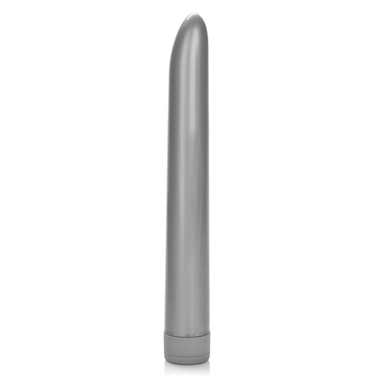 California Exotic XXL Power Plus massager in silver, a standard vibrator for pleasure.