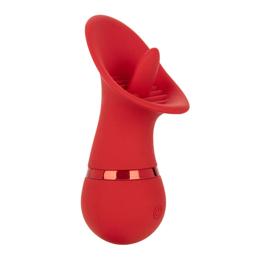 California Exotic teasing tongue vibrator in a seductive style, for clitoral stimulation.