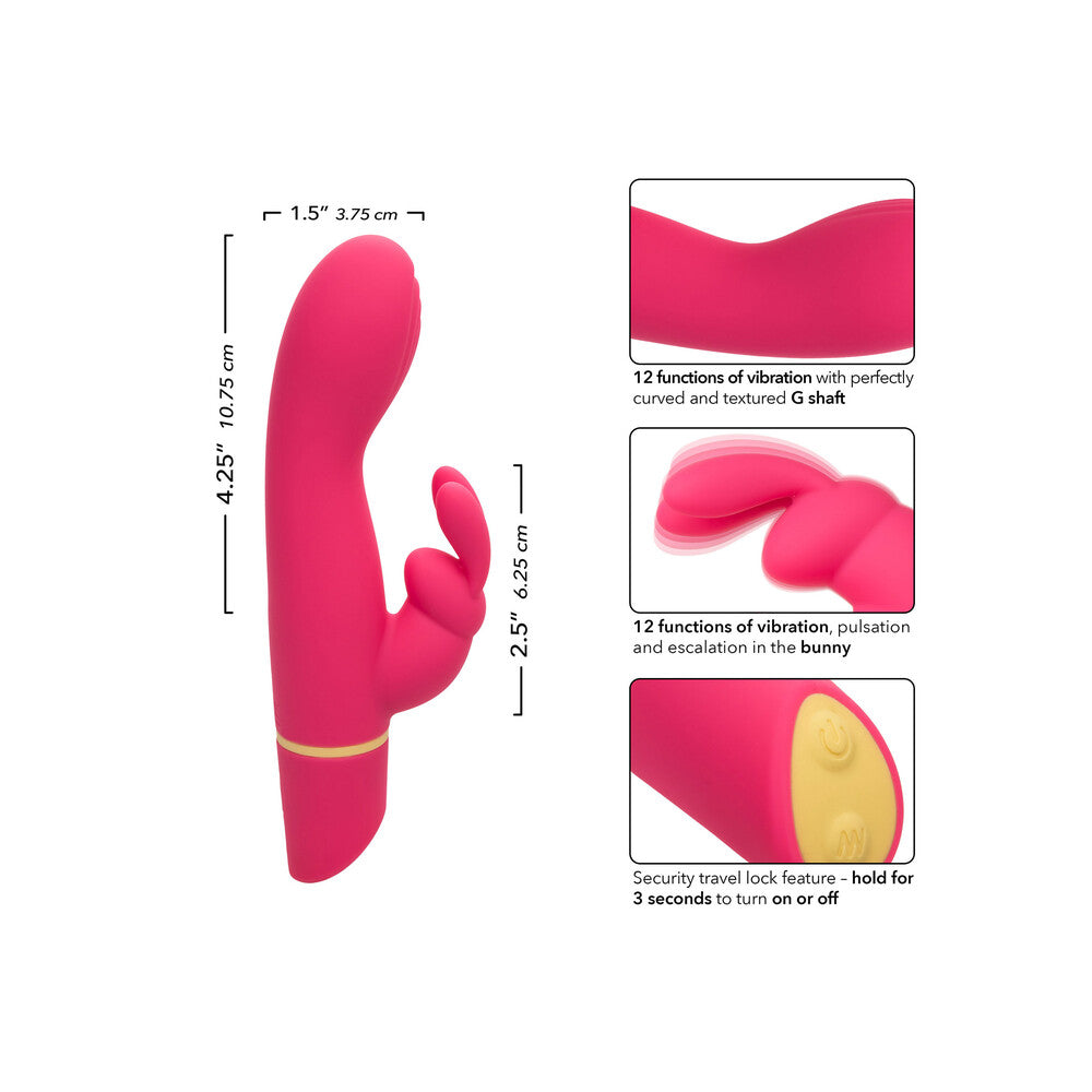 California Exotic Love Bunny vibrator shaped like a bunny, with a smooth finish.