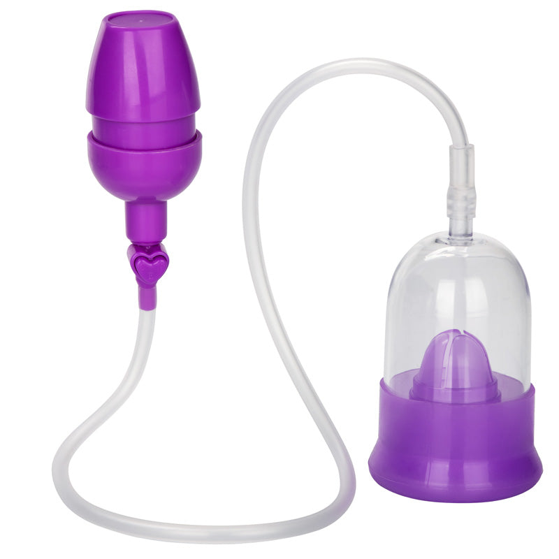 california exotic intimate clitoral pump in translucent material, a female pump for enhanced pleasure