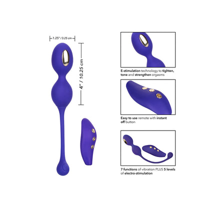 California Exotic Impulse Intimate Estim Remote Dual Kegel Exerciser for pelvic floor training