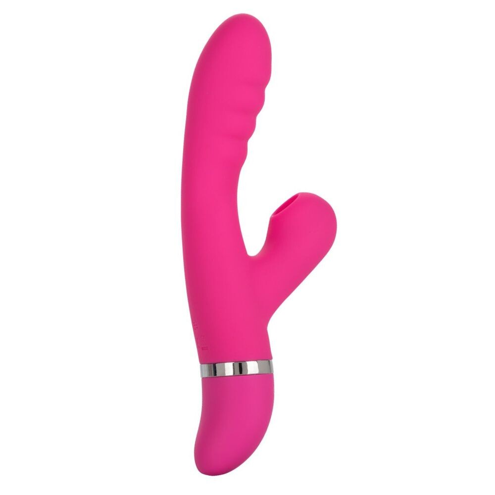 California Exotic Pucker Rabbit vibrator with bunny ears, designed for foreplay stimulation.