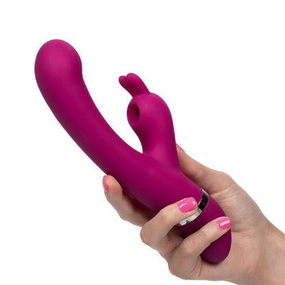 California Exotic bunny vibrator with soft, textured silicone for ultimate pleasure play