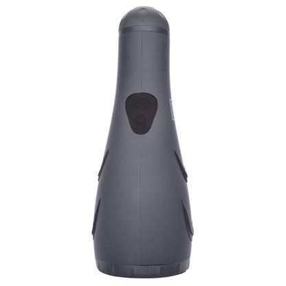 Blue silicone california exotic apollo hydro power stroker, a waterproof vibrating masturbator.