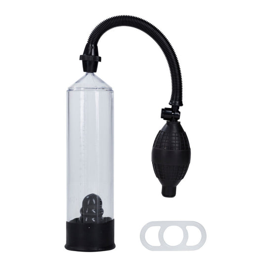 California Exotic Precision Pump Standard Kit for penis development, transparent cylinder and gauge.