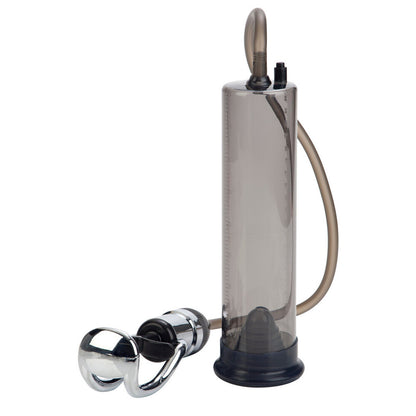 California Exotic Maximum Results Pump penis enlarger in clear plastic for enhanced pleasure.