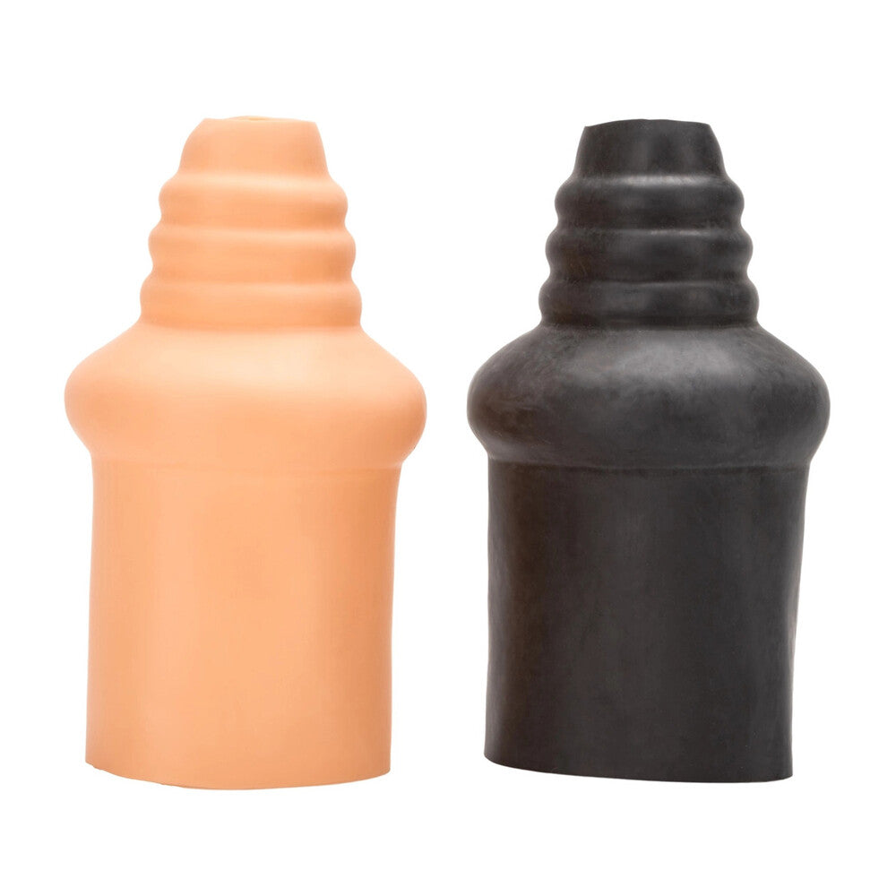 Clear, jelly-like replacement sleeves for a penis pump, designed for comfortable enlargement use.