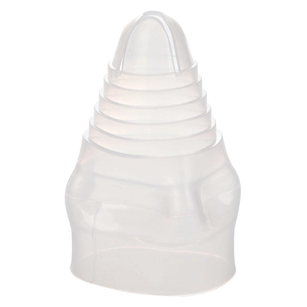 Clear silicone sleeve for a penis pump, part of the optimum series range.