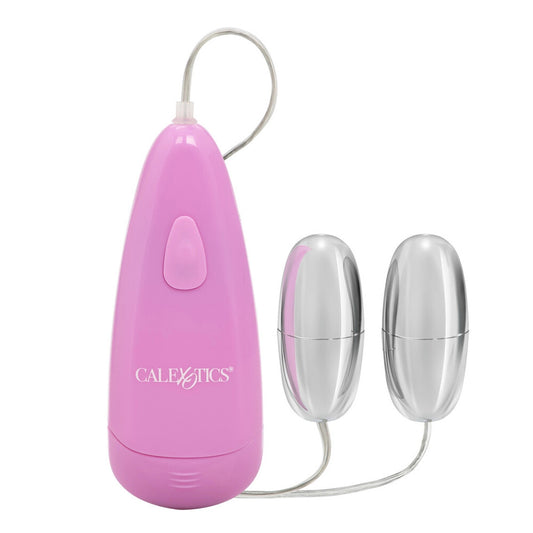 California Exotic Pocket Exotics, a pair of silver bullet vibrating eggs designed for pleasure.