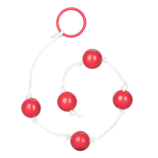 California Exotic medium pleasure anal beads in assorted colours for intimate fun.