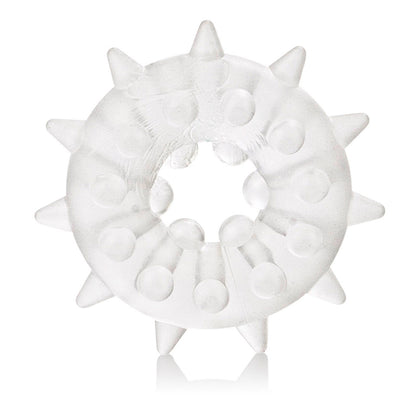Clear silicone 'sexagon enhancer 2' cock ring from california exotic, part of our love rings range.