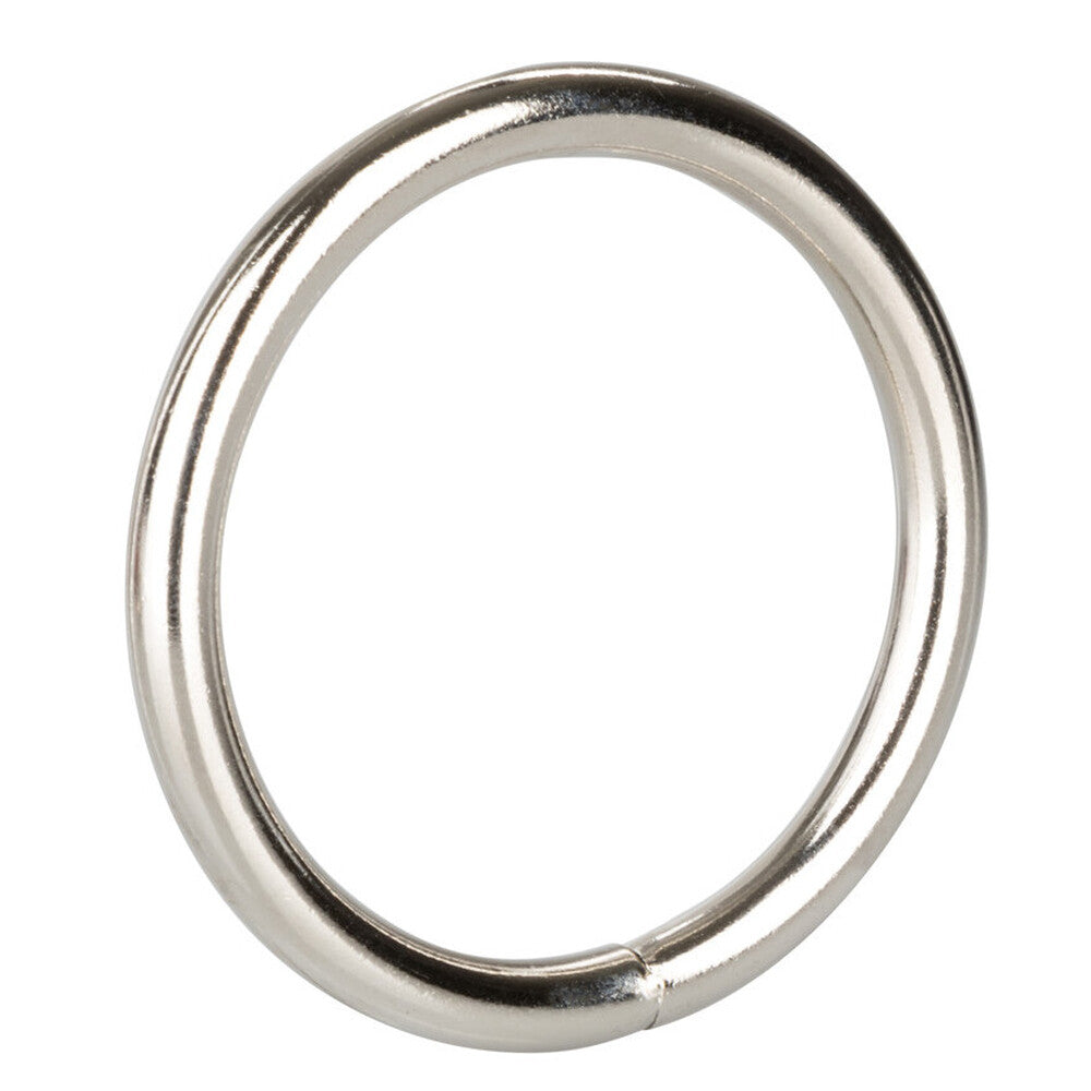 Large, polished silver cock ring – a love ring from California Exotic.