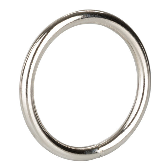Large, polished silver cock ring – a love ring from California Exotic.