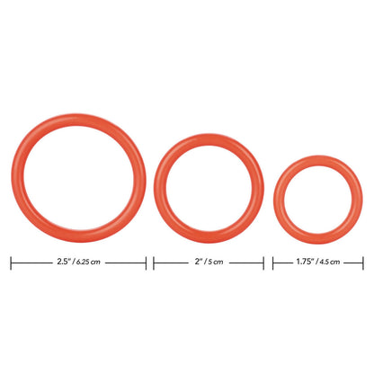 California Exotic TriRings set of three love rings for enhanced pleasure and intimacy.