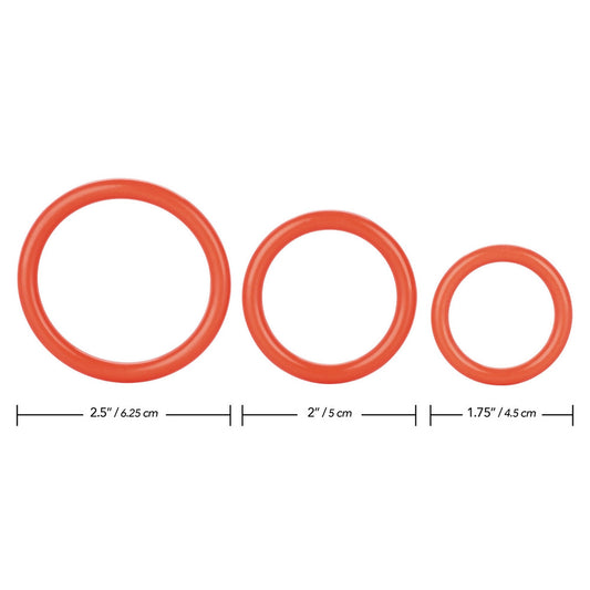 California Exotic TriRings set of three love rings for enhanced pleasure and intimacy.