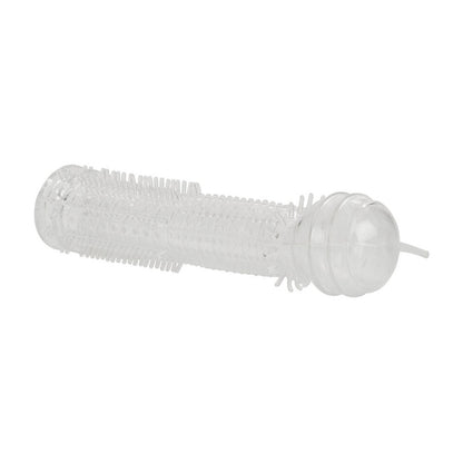 A two-pack of clear, textured Senso penis sleeves by California Exotic.