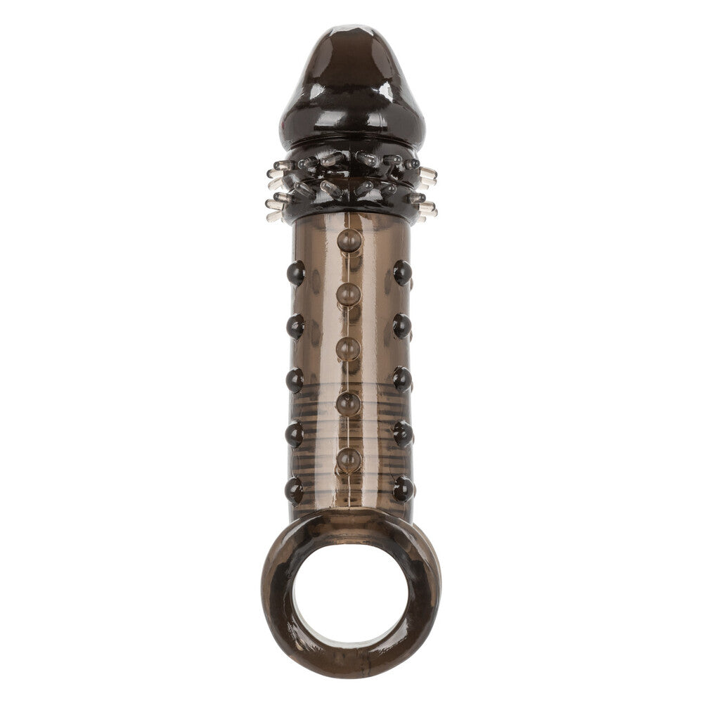 california exotic ultimate stud extender, a clear penis sleeve for enhanced pleasure.