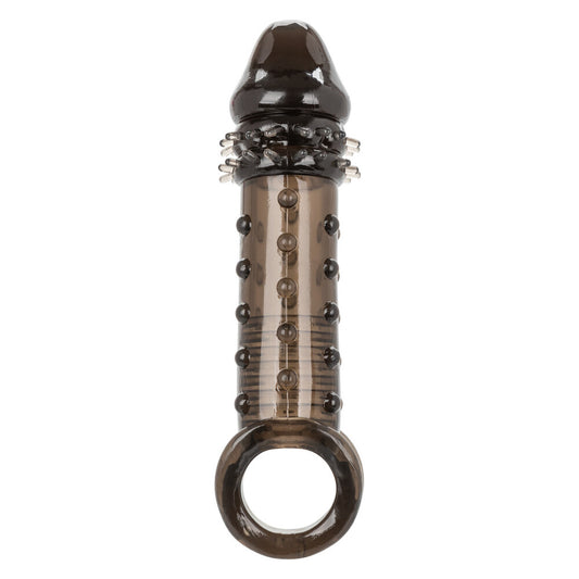 california exotic ultimate stud extender, a clear penis sleeve for enhanced pleasure.
