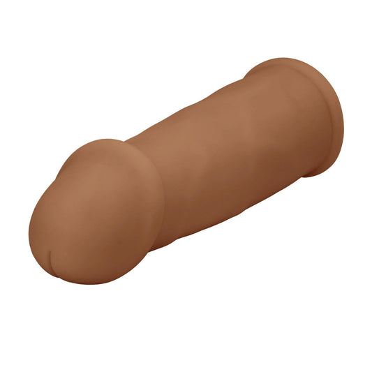 california exotic fututotic brown penis extender designed for enhancement and pleasurable sensation.