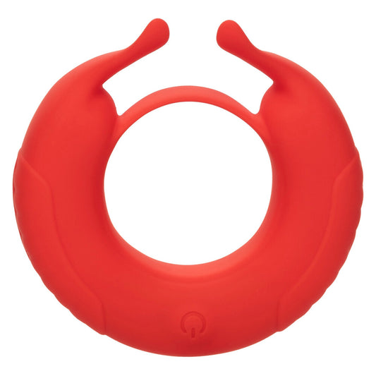the taurus enhancer couples cock ring love ring vibrator in use for pleasure