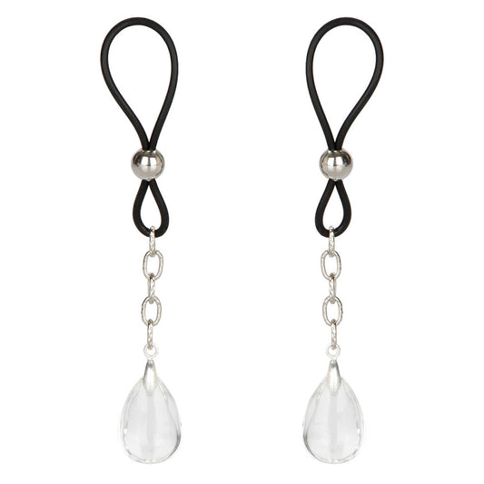 Sparkly crystal non-piercing nipple jewellery for titillating nipple play, a glamorous body adornment.