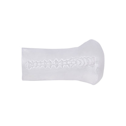 Clear Boundless Stroker masturbator by California Exotic, a transparent pleasure sleeve for solo fun.