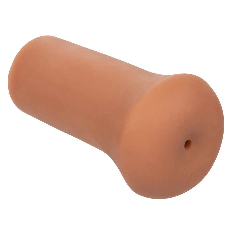 Boundless stroker masturbator in a flesh brown tone, designed for solo male pleasure.