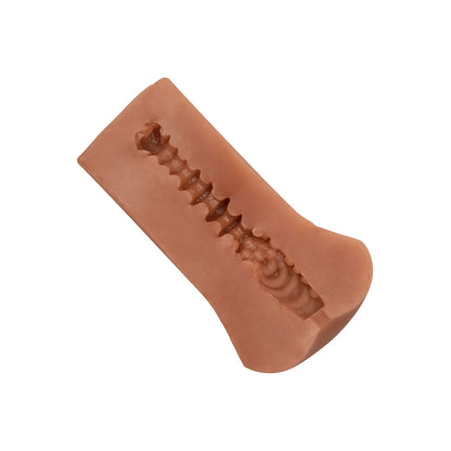Flesh brown stroker masturbator by California Exotic, designed for boundless pleasure and intense sensations.