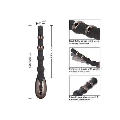 california exotic volt electro beads estim beaded massager for electro sex stimulation play