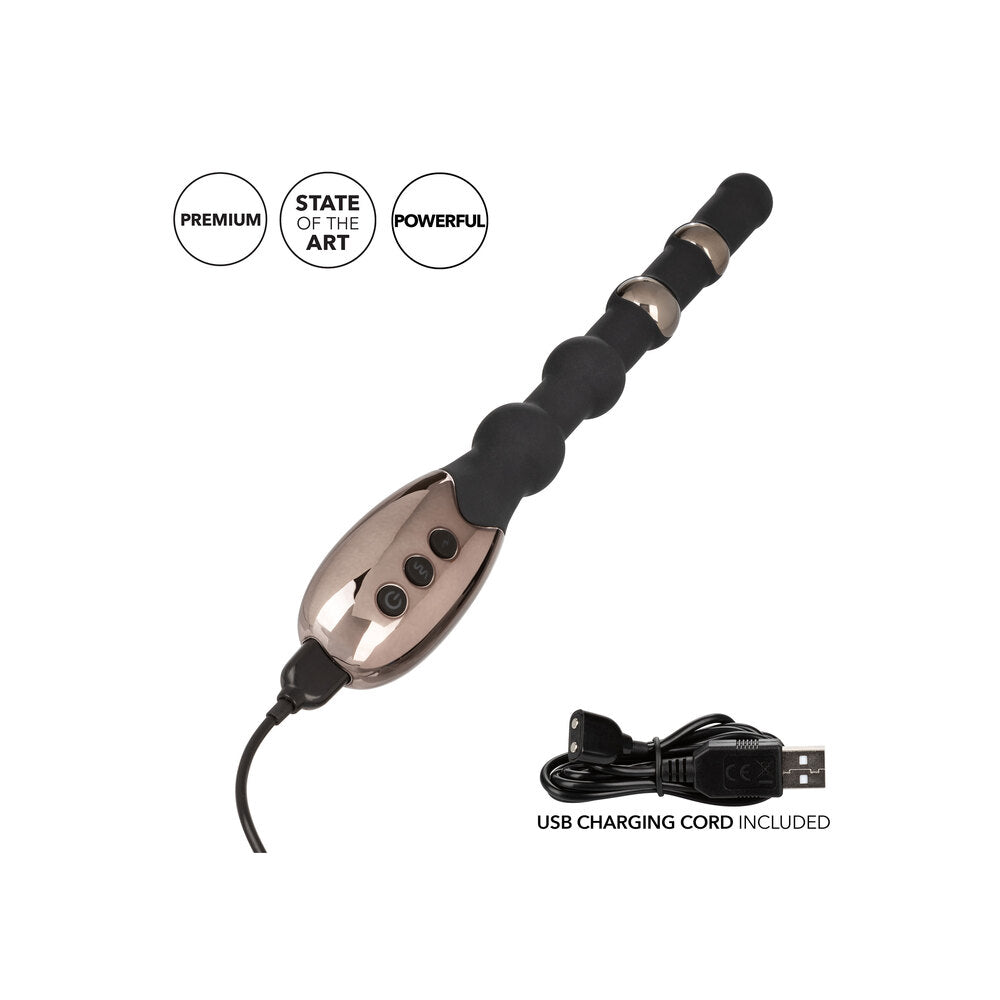 California Exotic Volt Electro Beads EStim massager, a beaded probe for electro sex stimulation.