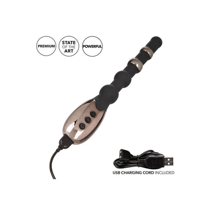 California Exotic Volt Electro Beads EStim massager, a beaded probe for electro sex stimulation.