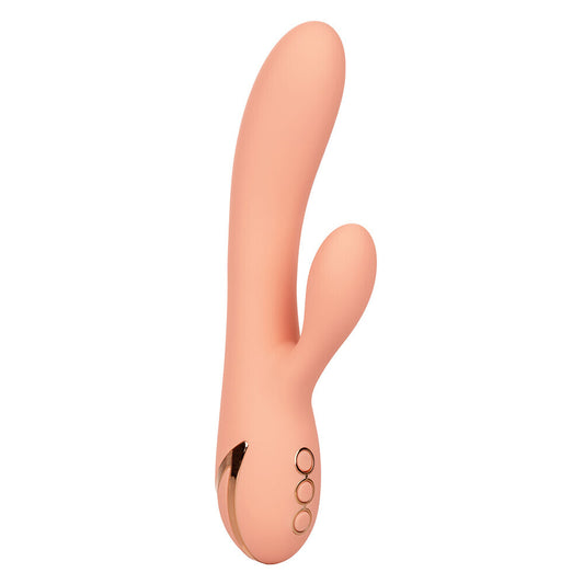 California Exotic's Monterey Magic vibrator with clitoral stimulator in a smooth, silky finish.